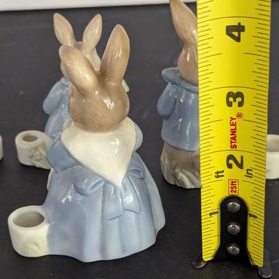 Biedermann Sri Lanka Bunny Rabbit Candle Holders