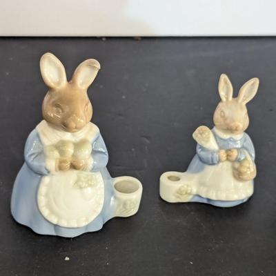 Biedermann Sri Lanka Bunny Rabbit Candle Holders