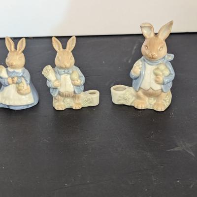 Biedermann Sri Lanka Bunny Rabbit Candle Holders