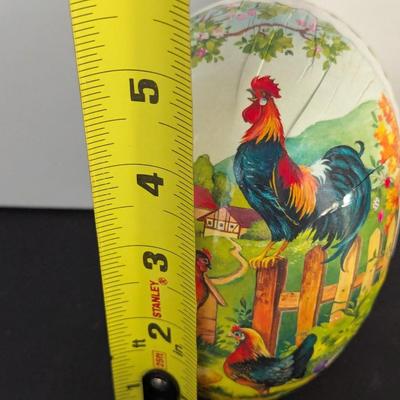 Vintage Paper Mache’ Easter Egg Candy Container Some Made In Germany
