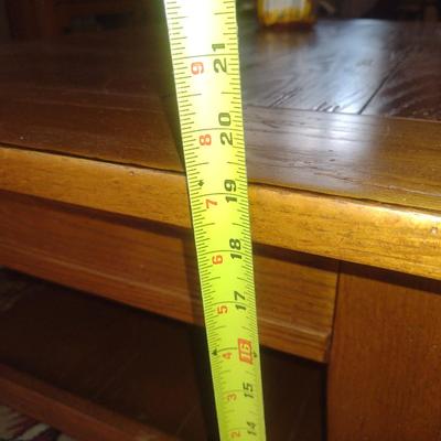 Broyhill Attic Heirlooms Wooden Coffee Table with Drawer- Approx 50" X 32" x 19 1/4" Tall