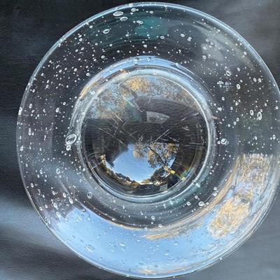 Steuben Crystal Glass Paperweight Saturn Planet James Noll RARE UNIQUE Signed