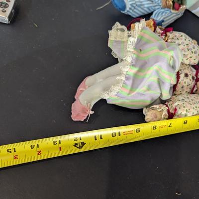 Porcelain Paper Mache & Plush Bunnies