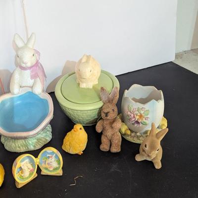 Easter Decorations Bunnies Lamb & Chicks
