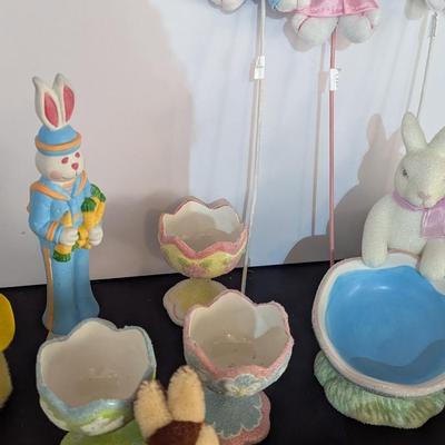 Easter Decorations Bunnies Lamb & Chicks