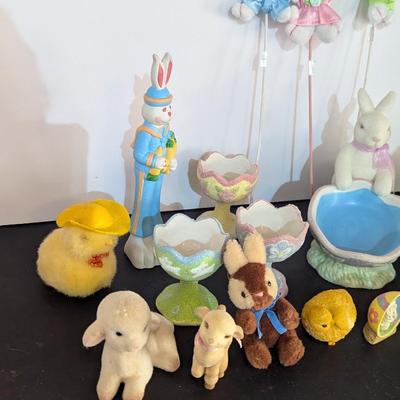 Easter Decorations Bunnies Lamb & Chicks