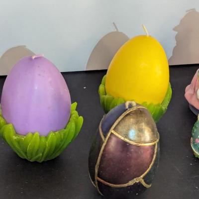 Bunny Candle Figurines & Eggs