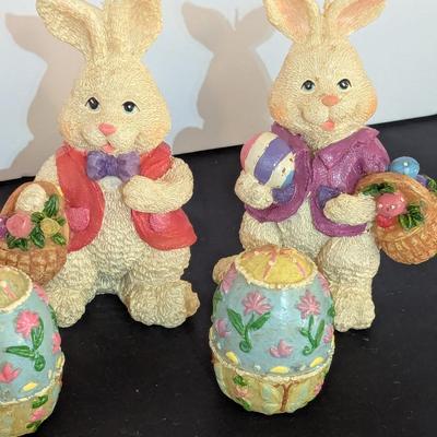 Bunny Candle Figurines & Eggs