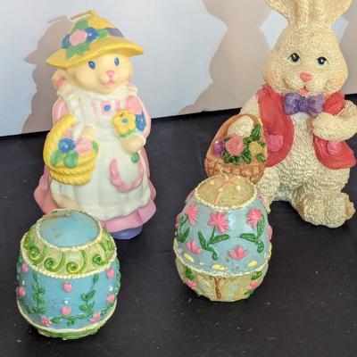Bunny Candle Figurines & Eggs