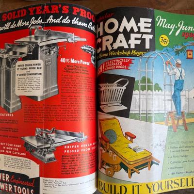 Set of 5 Homemade Wood Bound Home Craft Magazine 1934 1935 1936 1937 1938 1939