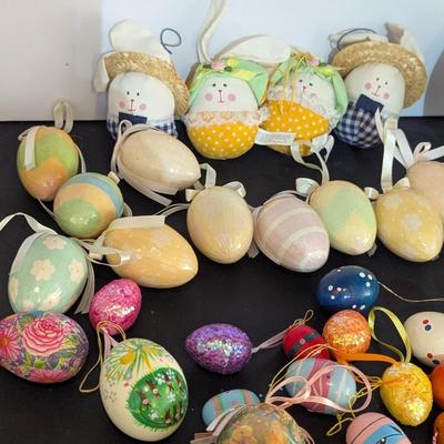 Plush Paper Mache Wood & Plastic Decorated Eggs