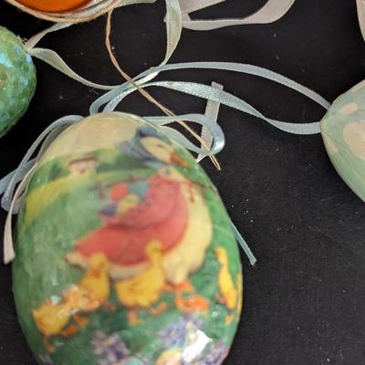 Plush Paper Mache Wood & Plastic Decorated Eggs