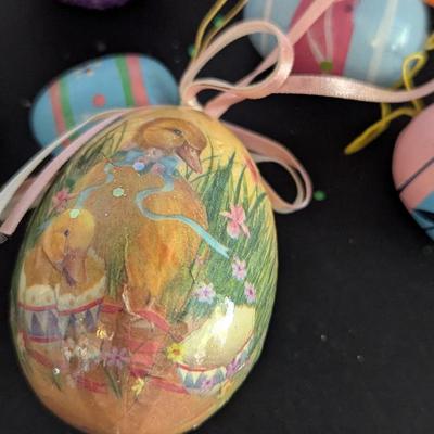 Plush Paper Mache Wood & Plastic Decorated Eggs