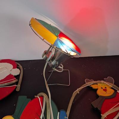 Lighted Santa & Reindeer Lights