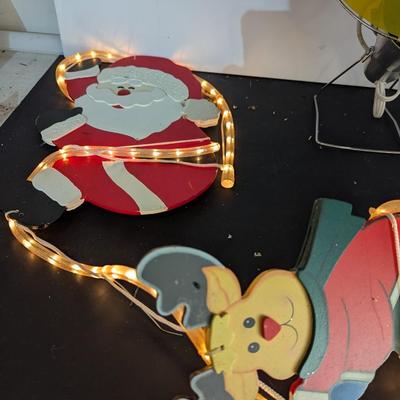 Lighted Santa & Reindeer Lights