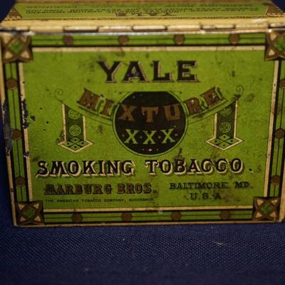 ANTIQUE YALE TOBACCO TIN