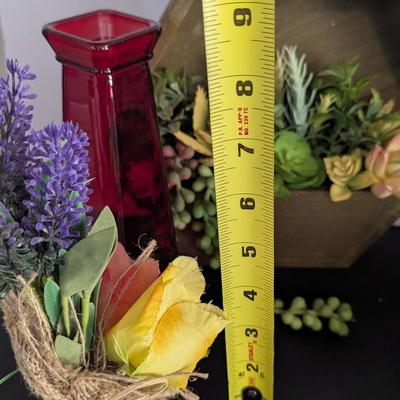 Faux Plants Display Boxes & Vases