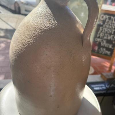 Antique Vintage Salt Glazed Stoneware Jug J. Norton Bennington Vermont