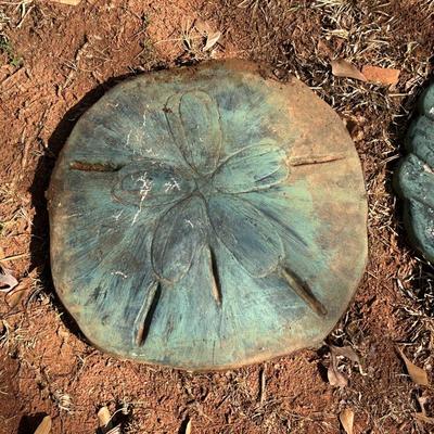 Two Large Shell Stepping Stones, Heavy