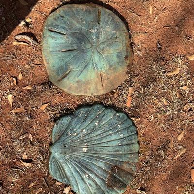 Two Large Shell Stepping Stones, Heavy