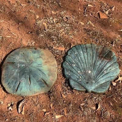 Two Large Shell Stepping Stones, Heavy