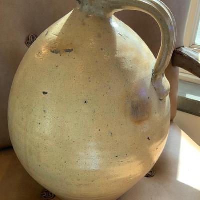 Antique Vintage Salt Glazed Stoneware Jug Fairfax Vermont