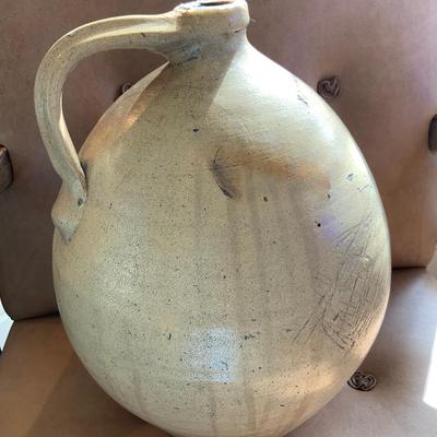 Antique Vintage Salt Glazed Stoneware Jug Fairfax Vermont