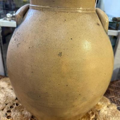 Antique Vintage Salt Glazed Stoneware Jug M. C. Webster & Sons Hartford