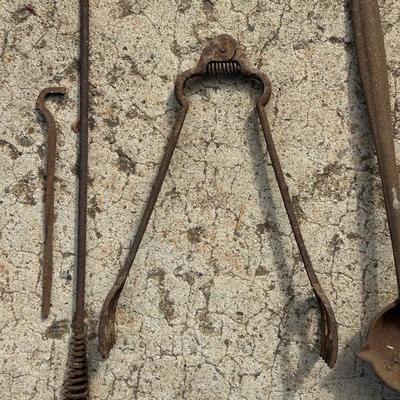 Antique Cast Iron Cauldron, Fireplace Grate and More!