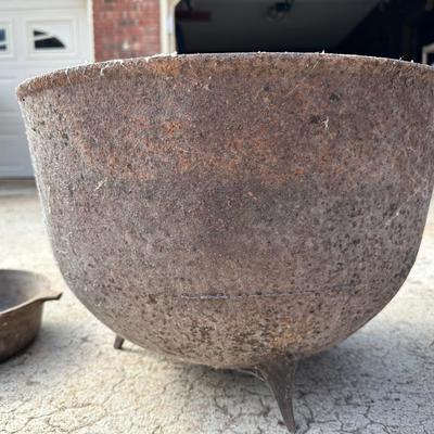 Antique Cast Iron Cauldron, Fireplace Grate and More!