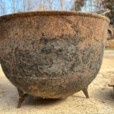 Antique Cast Iron Cauldron, Fireplace Grate and More!