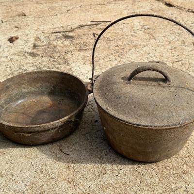 Antique Cast Iron Cauldron, Fireplace Grate and More!