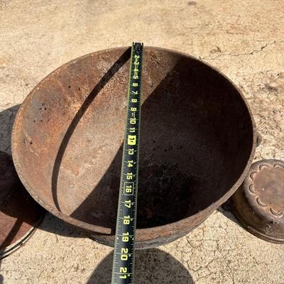 Antique Cast Iron Cauldron, Fireplace Grate and More!