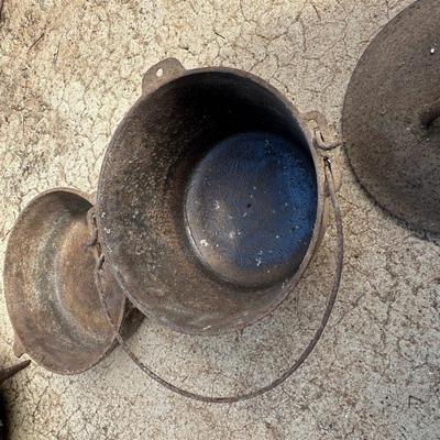 Antique Cast Iron Cauldron, Fireplace Grate and More!