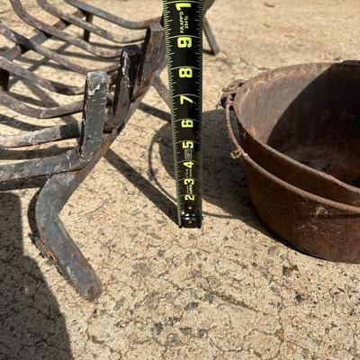 Antique Cast Iron Cauldron, Fireplace Grate and More!