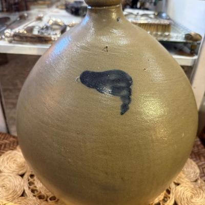 Antique Vintage Salt Glazed Stoneware Jug