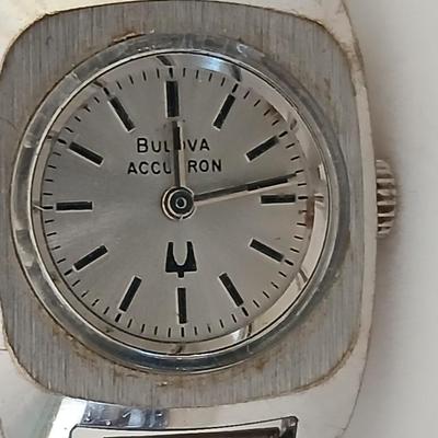Vintage Bulova Swiss Automatic Watch N5 Navajo Sterling Silver Turquoise Men's wrist watch
