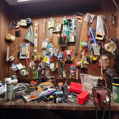 Room Full of Used Tools, Work Table and More!