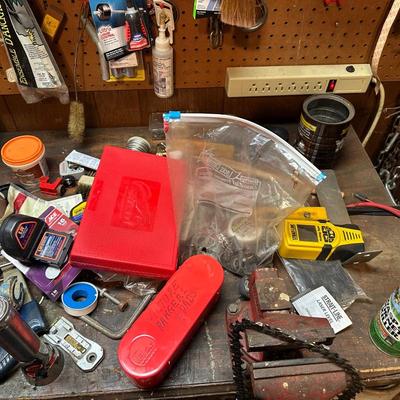Room Full of Used Tools, Work Table and More!