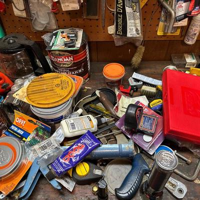 Room Full of Used Tools, Work Table and More!