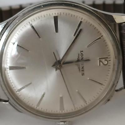 Vintage Longines watch with Navajo Native American Turquoise Sterling Silver Nice watch!