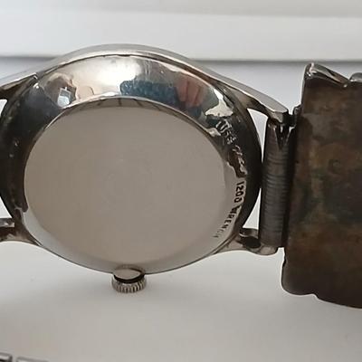 Vintage Longines watch with Navajo Native American Turquoise Sterling Silver Nice watch!