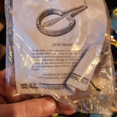 Large Box filled with Assorted Instruments & Music Books Yamaha Recorder , Harmonicas , Symbols, and many others