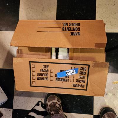 Large Box filled with Assorted Instruments & Music Books Yamaha Recorder , Harmonicas , Symbols, and many others