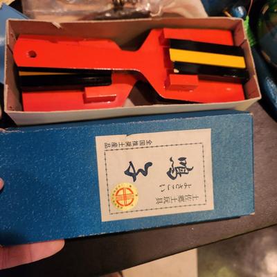 Large Box filled with Assorted Instruments & Music Books Yamaha Recorder , Harmonicas , Symbols, and many others