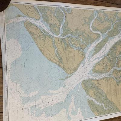 Lot of 4 Maps of Intercostal Waterways