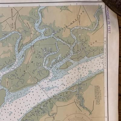 Lot of 4 Maps of Intercostal Waterways