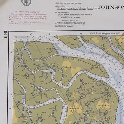 Lot of 4 Maps of Intercostal Waterways