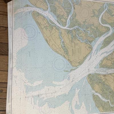 Lot of 4 Maps of Intercostal Waterways