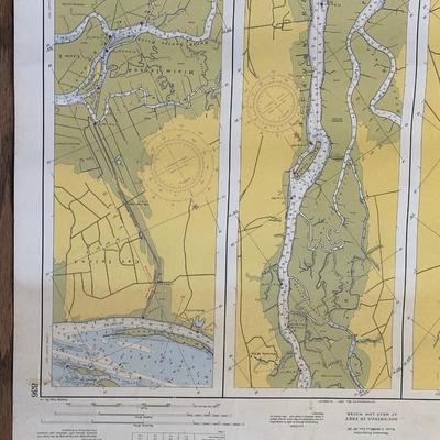 Lot of 4 Maps of Intercostal Waterways